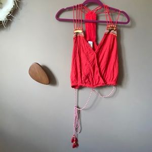 We The Free - Free People crop top with tie waist